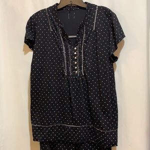 PJ’S KNIT BLACK/WHITE POLKA DOT CAPRIS PANT NOTAGS